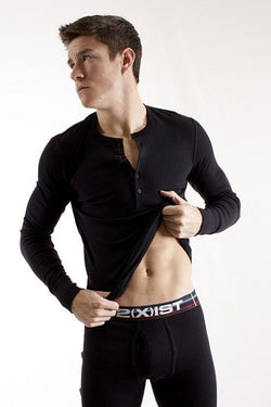 2(X)IST Black Zoom Tartan Henley thumbnail 3