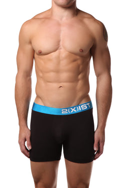 2(X)IST Black & Blue Electric Cotton Stretch Boxer Brief thumbnail 1
