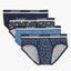 2(X)IST Blue Cotton Stretch No Show Brief 3+1 Bonus Pack