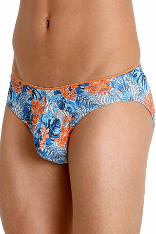 2(X)IST Blue Floral/Zebra Sliq Micro Brief