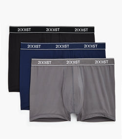 2(X)IST Blue Micro Speed Dri Mesh No-Show Trunk 3-Pack thumbnail 2