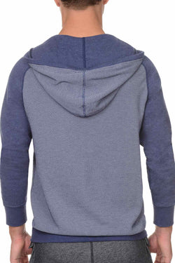 2(X)IST Blue Textured Pull-Over Hoodie thumbnail 2