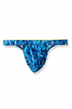 2(X)IST Blue Tree-Camo Sliq-Micro Y-Back Thong thumbnail 3