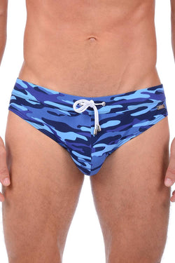 2(X)IST Blueberry Beach Camo Cabo Swim Brief thumbnail 1
