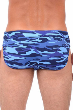 2(X)IST Blueberry Beach Camo Cabo Swim Brief thumbnail 2