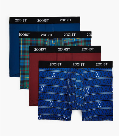 2(X)IST Boxer Brief 4-Pack Green/Navy