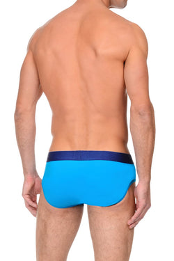 2(X)IST Bright Blue & Blue Electric Cotton Brief thumbnail 3
