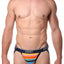 2(X)IST Bright-Stripe Cotton-Stretch Jockstrap