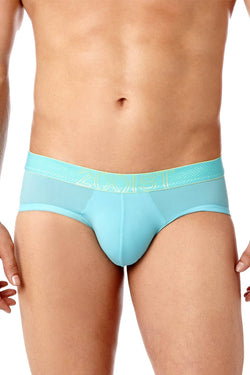2(X)IST Capri-Blue Speed Dri Mesh No Show Brief thumbnail 1