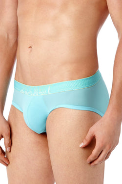 2(X)IST Capri-Blue Speed Dri Mesh No Show Brief thumbnail 3