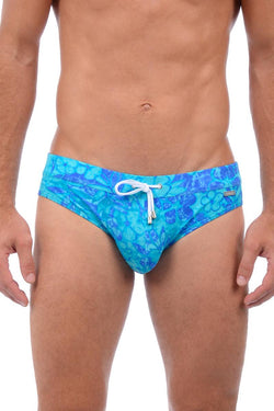 2(X)IST Caribbean Breeze Tie-Dye Floral Swim Brief thumbnail 1