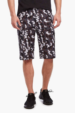 2(X)IST Charcoal/Golden-Poppy Pop-Camo Military Sport Cargo Short thumbnail 1