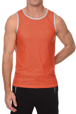 2(X)IST Cherry-Tomato Printed Mesh Muscle Tank thumbnail 1