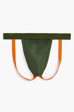 2(X)IST Chive-Green Military-Stripe Micro Jockstrap thumbnail 3