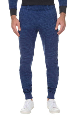 2(X)IST Cobalt-Heather Authentic Marl-Stripe Sweatpant thumbnail 1