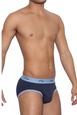 2(X)IST Contrast Navy/Sky Contour Pouch Brief thumbnail 4