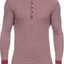 2(X)IST Cranberry & Heather Grey Essential Cotton Long Sleeve Henley