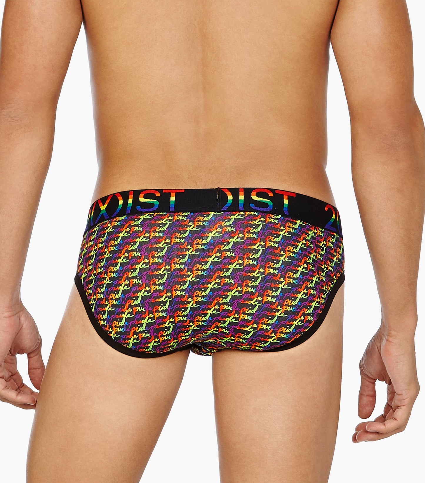 2(X)IST Cursive Pride Cotton Stretch No Show Brief