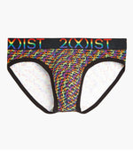 2(X)IST Cursive Pride Cotton Stretch No Show Brief