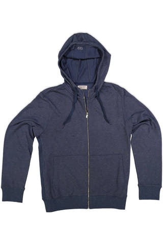 2(X)IST Denim Heather Terry Zip-Up Hoodie