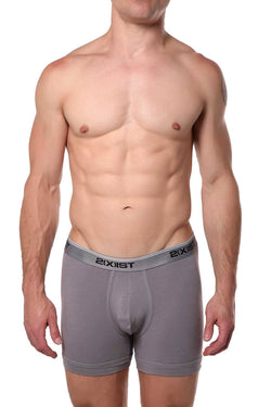 2(X)IST Earl-Grey Essential Cotton-Stretch Boxer Brief thumbnail 1