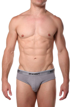 2(X)IST Earl-Grey Essential Cotton-Stretch Contour-Pouch No-Show Brief thumbnail 1