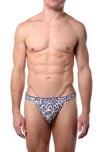 2(X)IST English-Rose Cheetah-Print Sliq-Micro Y-Back Thong