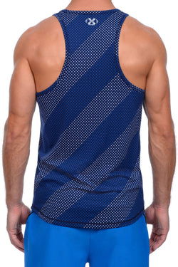 2(X)IST Estate-Blue Dot-Print Trainer Tech Racerback Tank thumbnail 2