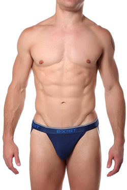 2(X)IST Estate-Blue Essential Cotton-Stretch Jockstrap thumbnail 1