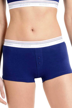 2(X)IST Estate Blue Retro Cotton Boyshort thumbnail 1