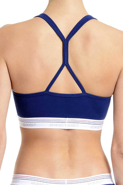 2(X)IST Estate Blue Retro Cotton Racerback Bralette thumbnail 2