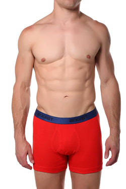 2(X)IST Flame-Red Essential Cotton Boxer Brief thumbnail 1