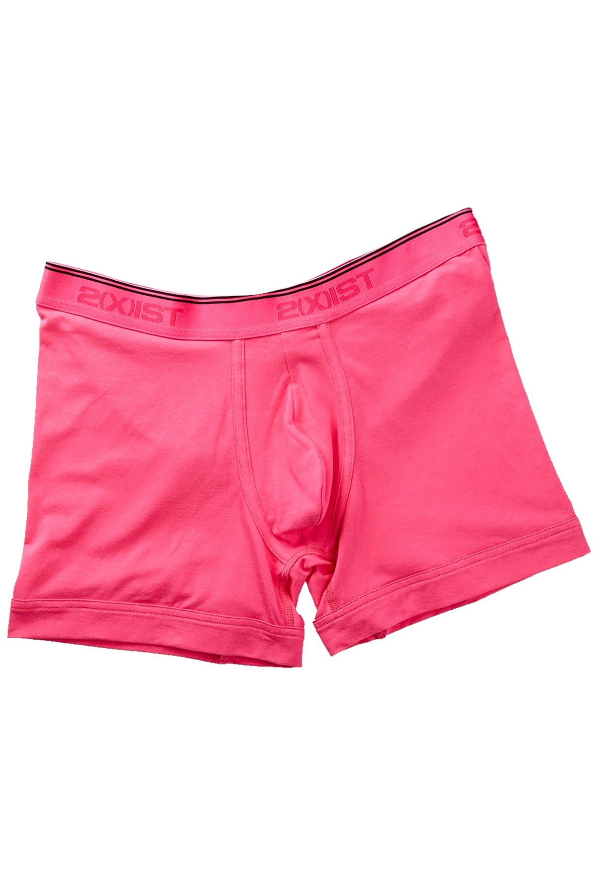 2(X)IST Fuchsia Essential Cotton-Stretch Boxer Brief