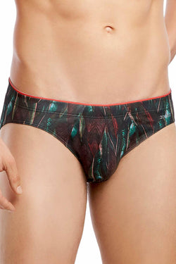 2(X)IST Green Leaf-Print Sliq Micro Brief thumbnail 1