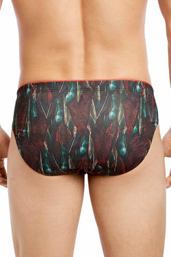 2(X)IST Green Leaf-Print Sliq Micro Brief thumbnail 2