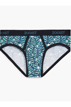 2(X)IST Green-Palm Print Graphic Cotton No-Show Brief thumbnail 3