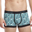 2(X)IST Green Palm-Print Graphic Cotton No-Show Trunk