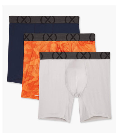 2(X)IST Grey 6" Inseam Sport Mesh Boxer Brief 3-pack