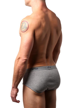 2(X)IST Heather Grey Contour Pouch Brief thumbnail 2