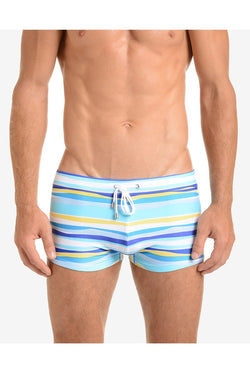 2(X)IST Ice Blue Awning Stripe Swim Trunk thumbnail 1