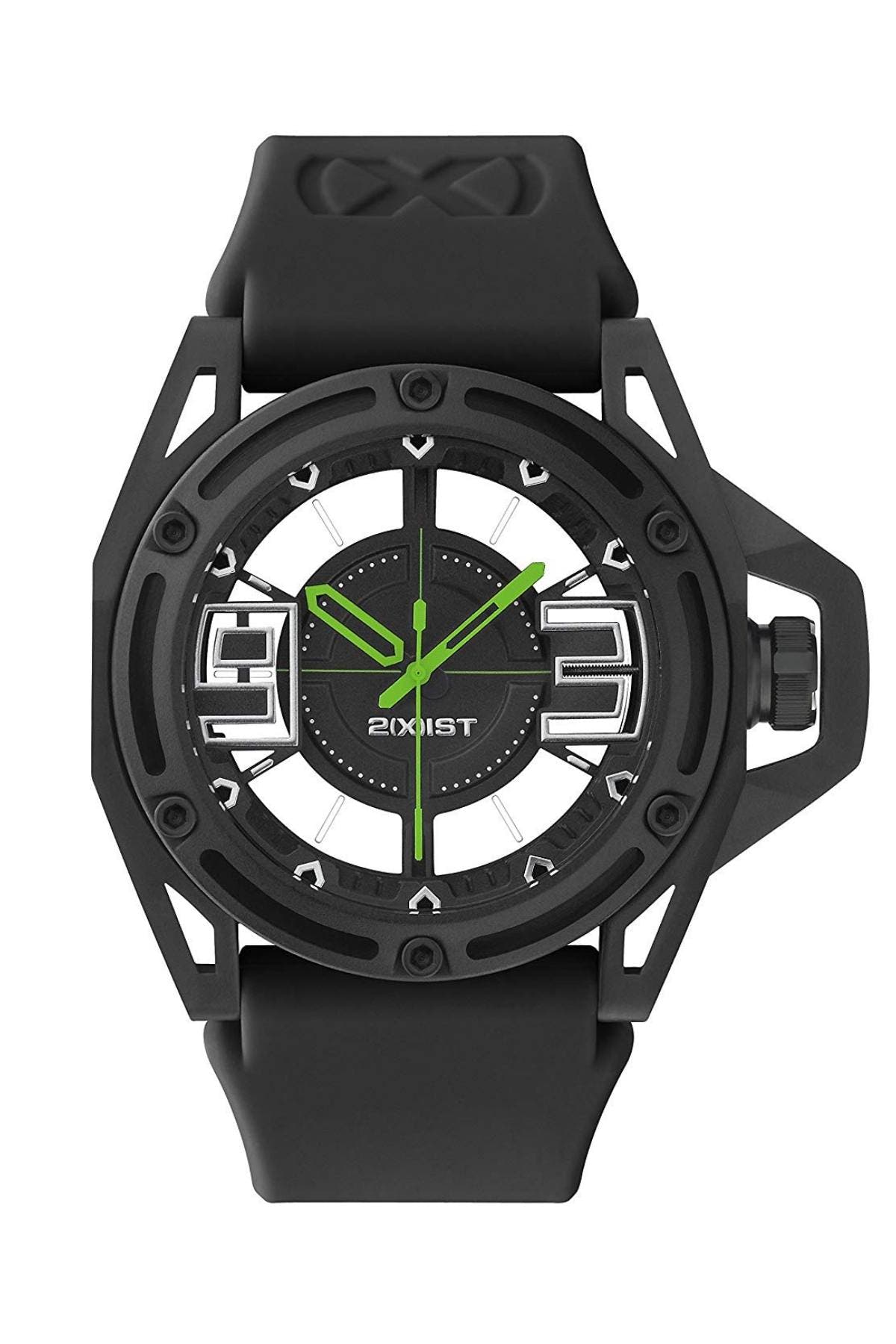 2(X)IST Jet-Black/Toxic-Green NYC Watch