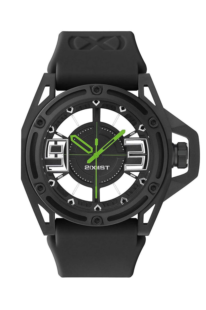 2(X)IST Jet-Black/Toxic-Green NYC Watch