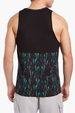 2(X)IST Jungle-Leaf Printed Urban-Jungle Tank Top