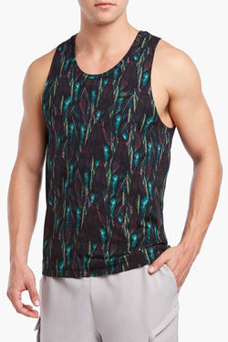 2(X)IST Jungle-Leaf Printed Urban-Jungle Tank Top thumbnail 1