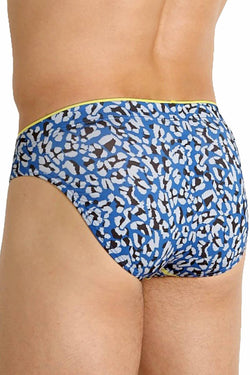 2(X)IST Lapis-Blue Cheetah-Print Sliq Micro Brief thumbnail 2