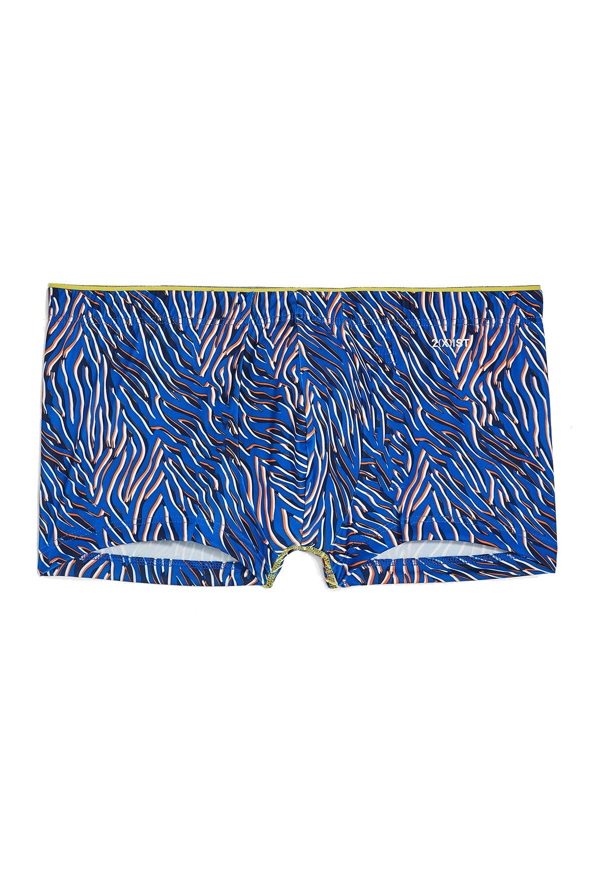2(X)IST Lapis-Blue Layered Zebra Print Sliq Micro Trunk