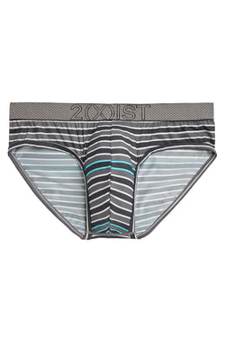 2(X)IST Lead Double-Stripe Speed Dri Mesh No Show Brief thumbnail 2