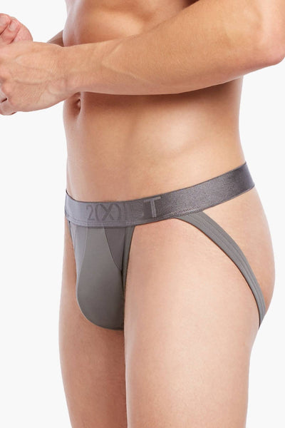 2(X)IST Lead-Grey Air-Luxe Micro Jockstrap
