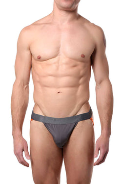 2(X)IST Lead-Grey Military-Stripe Micro Sport Jockstrap thumbnail 1