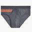 2(X)IST Lead-Grey Military-Stripe Micro Sport No-Show Brief